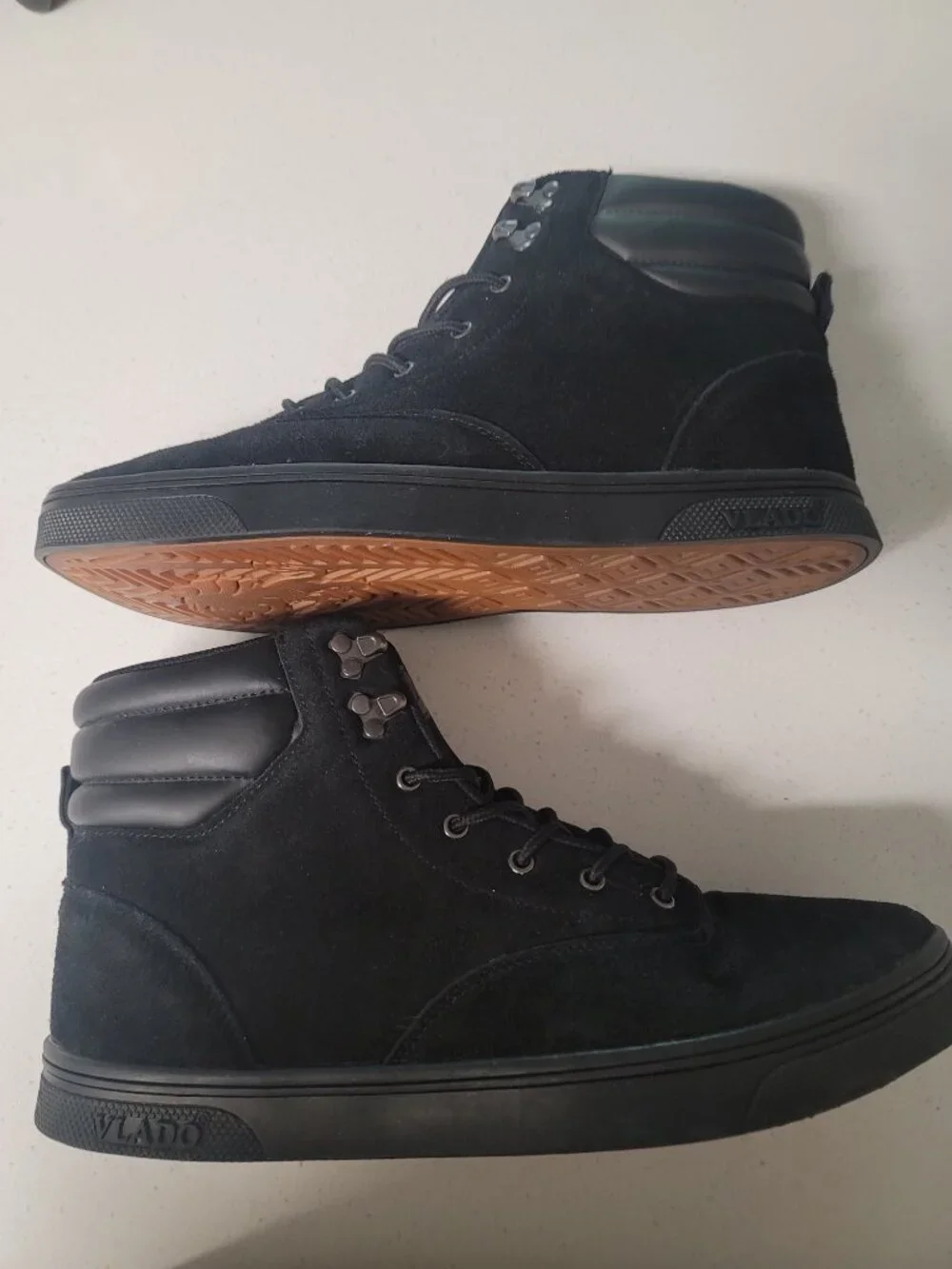 VLADO 'MILO' Black Suede Hi-Tops Boot-Sneakers IG-2710-2 Size 11 Men's Brand New